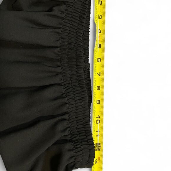 Whimsigoth Grunge Goth Festival Black Velvet Lace Coquette Girly Midi Skirt - Picture 4 of 5